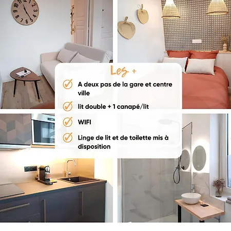 דירה L'escapade - 1 Lit Et 1 Couchage D'appoint - Proche Centre אמיינס
